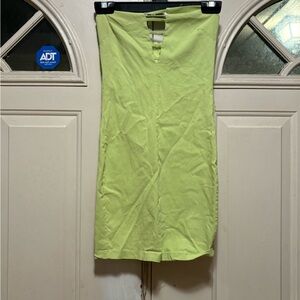 Women’s Lime Green Midi Skirt